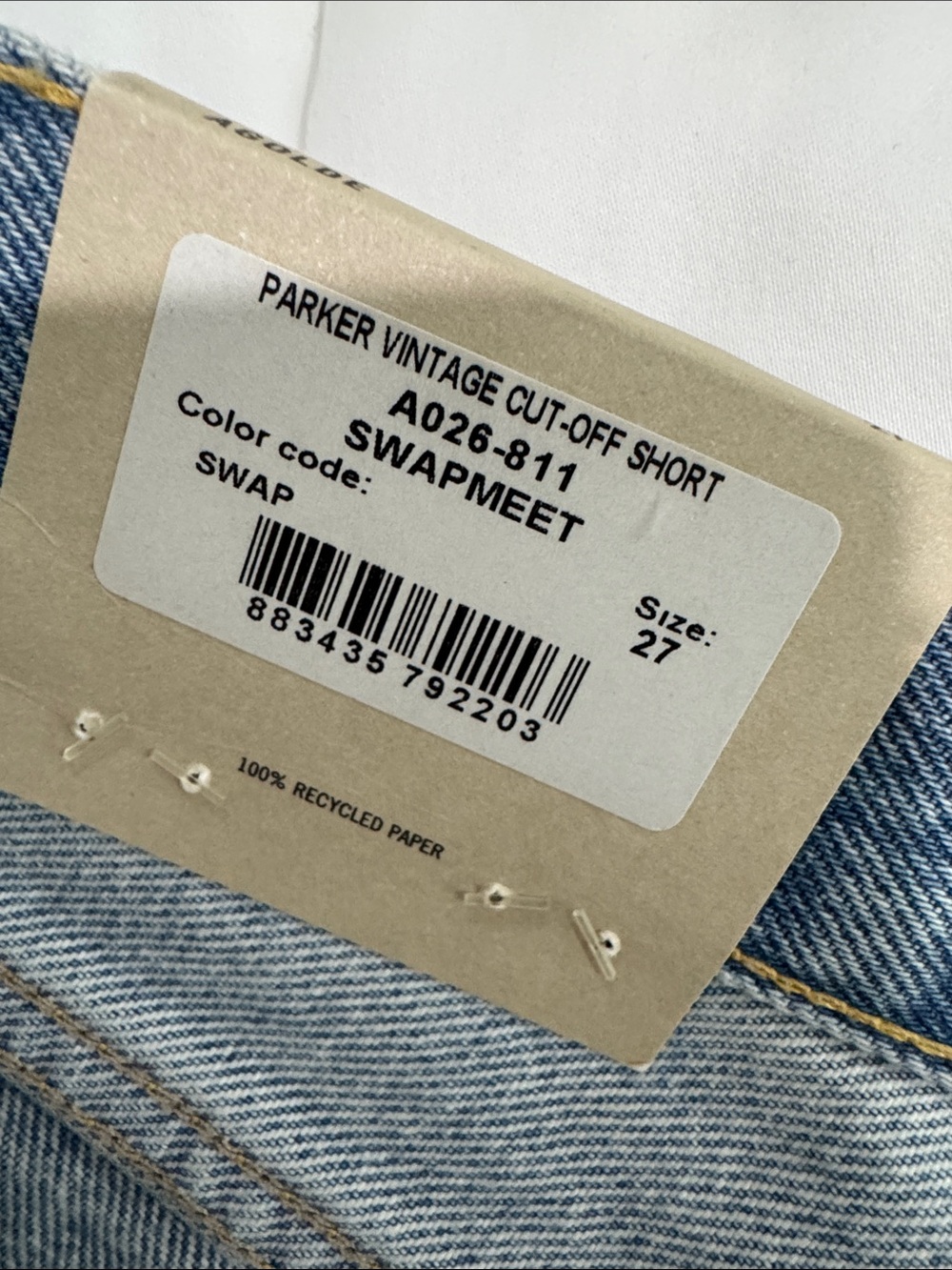 Agolde Light Parker Vintage Cut Off Shorts NWT - Picture 3 of 8
